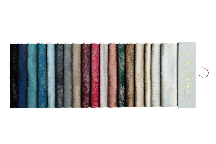 Printed Bronzing Velvet Fabrics For Sofa