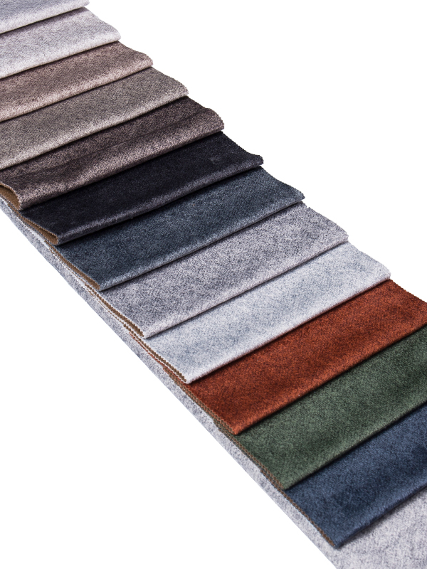 Multicolor Warp Knitted Polyester Sofa Fabric