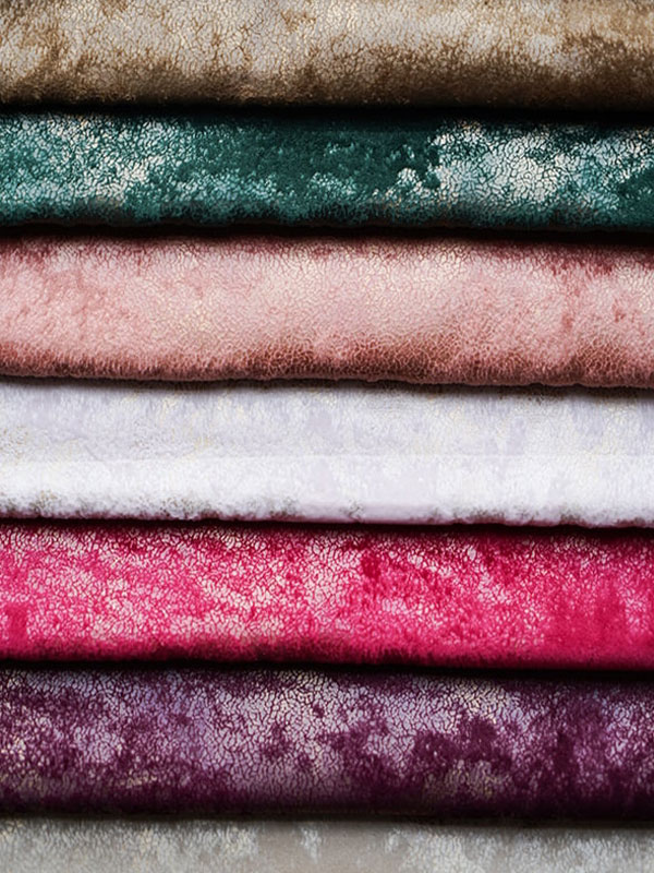Printed Bronzing Velvet Fabrics For Sofa