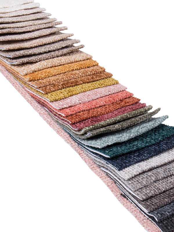 Polyester Plain Brushed Dobby Chenille Upholstery Fabric