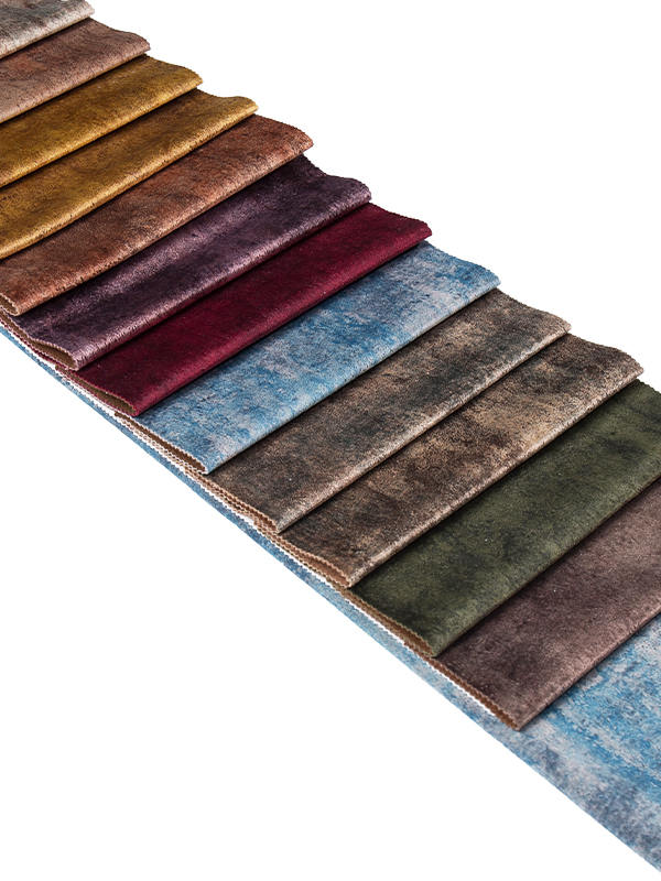 Soft Holland Velvet Bronzing Print Sofa Upholstery Fabric