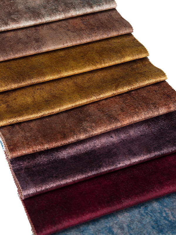 Soft Holland Velvet Bronzing Print Sofa Upholstery Fabric