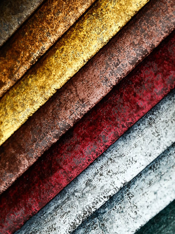 Bronzing Print Holland Velvet Upholstery Sofa Fabric