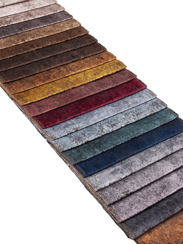 Polyester Waterproof Velvet Bronzing Print Sofa Fabric