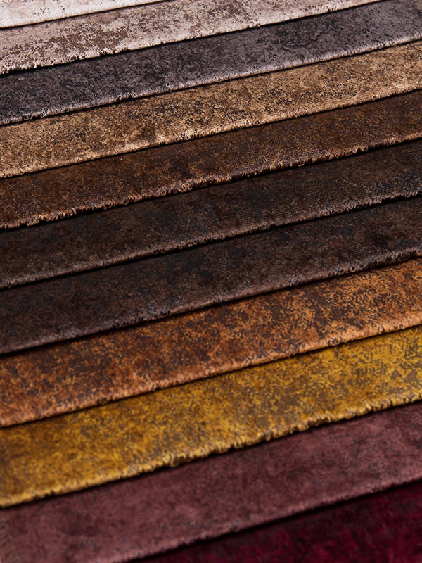 Polyester Waterproof Velvet Bronzing Print Sofa Fabric