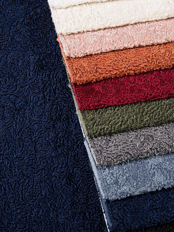 Soft Boucle Chenille Polyester Fabric for Home Textile
