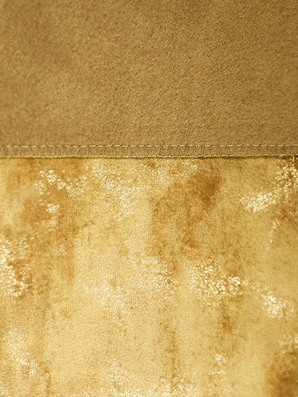 Printed Velvet With Dye Bonding Process Fabric