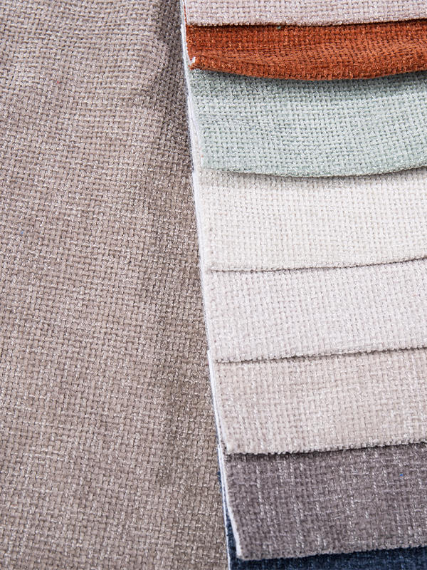 Cross Style Chenille Polyester Sofa Upholstery Fabric